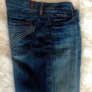Brand New women 3/4 (knee length) faded jeans